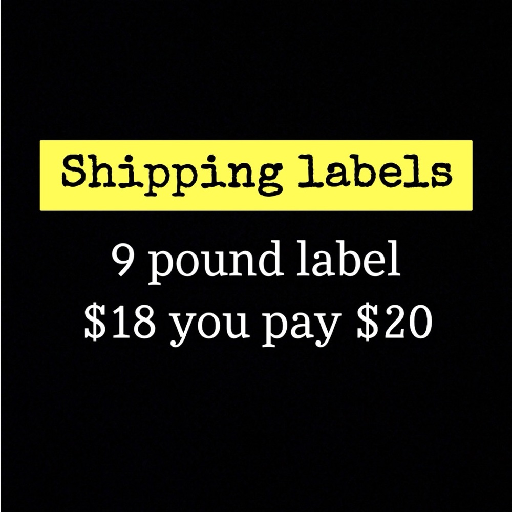 Shipping label 9lb